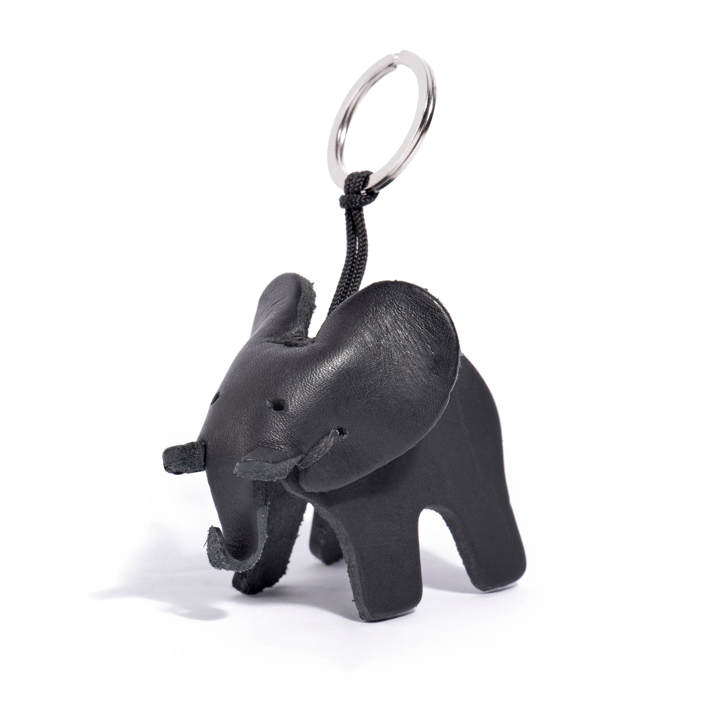 Afrographic Elefant Schlüsselanhänger groß schwarz